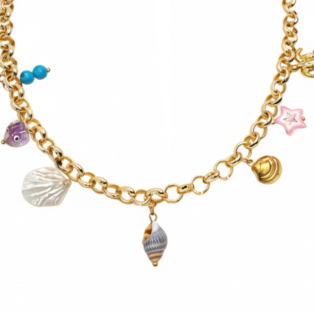 Buy Heart Choice Anti-Tarnish Adjustable Gold Plated Charm Necklace HC-PND-12 for Women & Girls