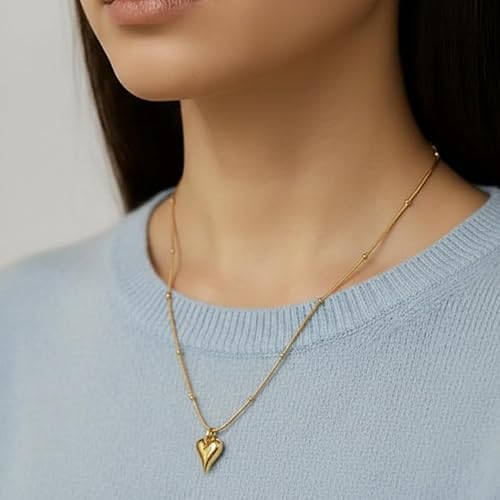 Heart Pendant Necklace for Women & Girls 